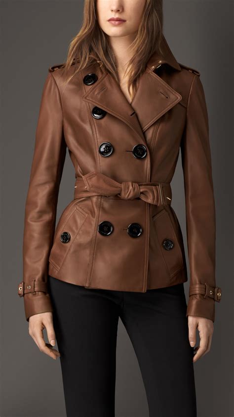 burberry leather jacket womens|burberry lightweight jacket women.